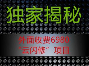 外面收费2980的”云闪修”项目大揭秘-搞薯条网
