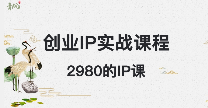 外边卖2980的创业IP课程，做私域月入5w+ - 搞薯条网-搞薯条网