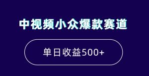 中视频小众爆款赛道,7天涨粉5万+,小白也能无脑操作,轻松月入上万【揭秘】-搞薯条网