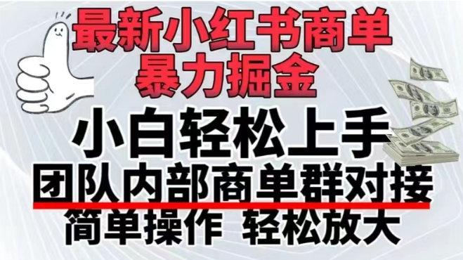 最新小红书商单，暴力掘金，单月稳定变现3W+ - 搞薯条网-搞薯条网