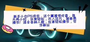 新手小白PS项目,轻轻松松月入过万-搞薯条网