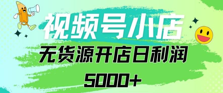 视频号无货源小店从0到1日订单量千单以上纯利润稳稳5000+【揭秘】-森森项目库