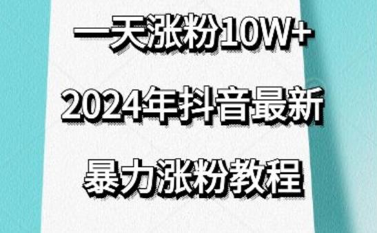 抖音最新暴力涨粉教程，视频去重，一天涨粉10w+，效果太暴力了，刷新你们的认知【揭秘】 - 搞薯条网-搞薯条网