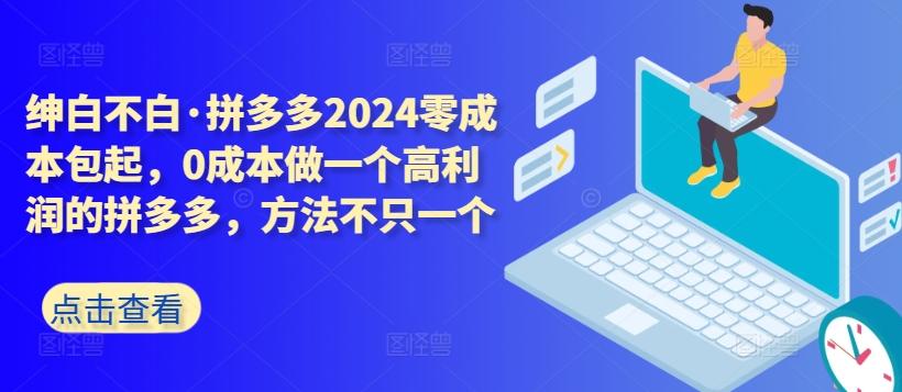 拼多多2024零成本包起，0成本做一个高利润的拼多多，方法不只一个 - 搞薯条网-搞薯条网