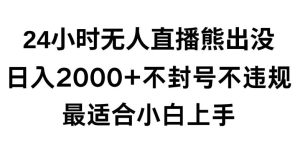 快手24小时无人直播熊出没，不封直播间，不违规，日入2000+，最适合小白上手，保姆式教学【揭秘】-搞薯条网