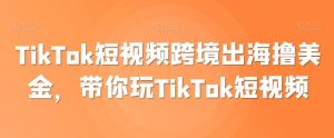 TikTok短视频跨境出海撸美金,带你玩TikTok短视频-搞薯条网