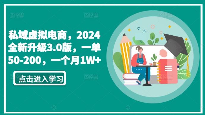 私域虚拟电商，2024全新升级3.0版，一单50-200，一个月1W+【揭秘】-森森项目库