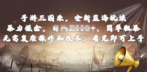 手游三国杀最新蓝海玩法，简单粗暴，无需复杂的操作和技术，看完即可上手【揭秘】-搞薯条网