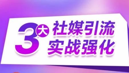 3大社媒引流实战强化，多渠道站外引流，高效精准获客，订单销售额翻倍增长 - 搞薯条网-搞薯条网