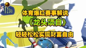 体育爆红赛事解说,玩法简单,小白一天就上手,轻松获取收益【揭秘】-搞薯条网