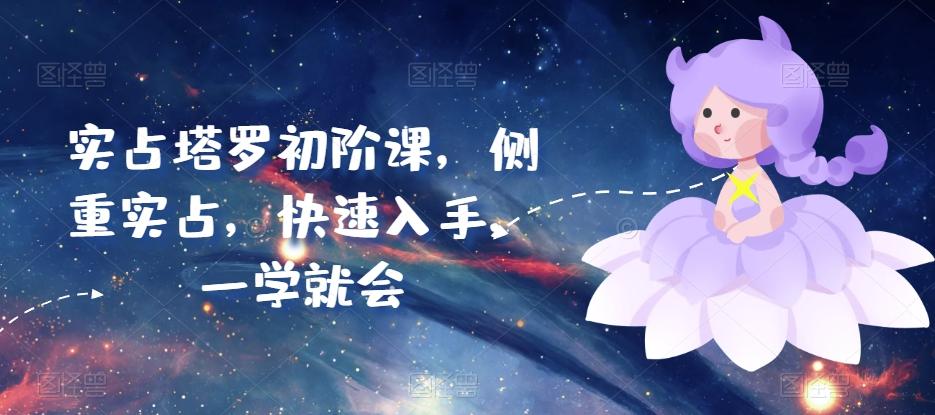 实占塔罗初阶课，侧重实占，快速入手，一学就会 - 搞薯条网-搞薯条网
