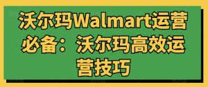 沃尔玛Walmart运营必备:沃尔玛高效运营技巧-搞薯条网