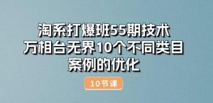 淘系打爆班55期技术：万相台无界10个不同类目案例的优化(10节)-搞薯条网