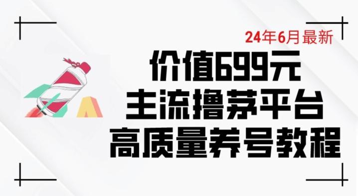 6月最新价值699的主流撸茅台平台精品养号下车攻略【揭秘】 - 搞薯条网-搞薯条网