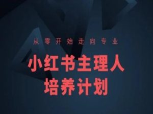 小红书课程简化版,从零开始走向专业,小红书主理人培养计划-搞薯条网