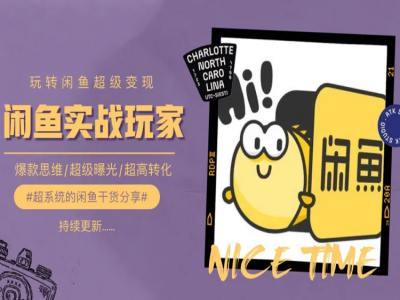 手把手教你0到1系统玩转闲鱼变现，爆款思维/超级曝光/超高转化 - 搞薯条网-搞薯条网