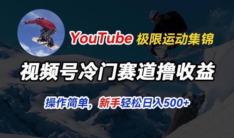 视频号冷门赛道撸收益，YouTube搬运极限运动集锦，暴力起号，操作简单流量高，轻松日入5张【揭秘】 - 搞薯条网-搞薯条网