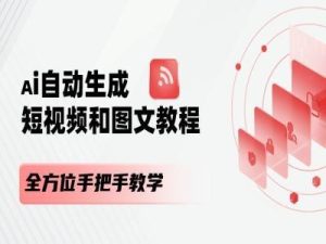 AI自动生成短视频和图文课程,全方位手把手教学-搞薯条网