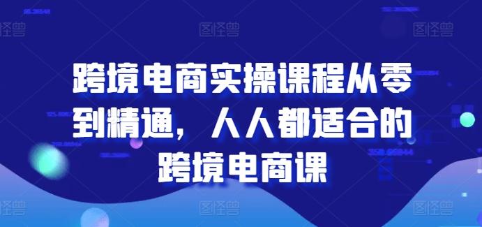 跨境电商实操课程从零到精通，人人都适合的跨境电商课 - 搞薯条网-搞薯条网
