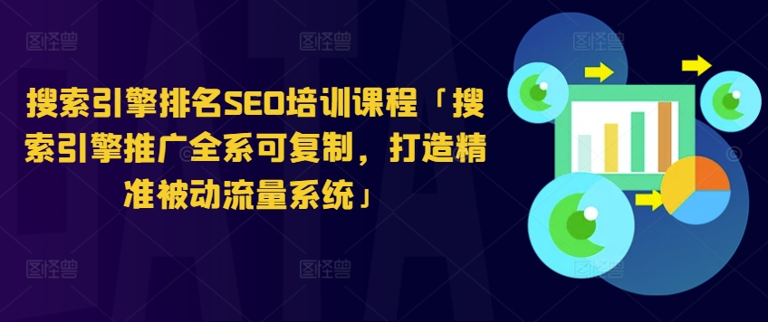 搜索引擎排名SEO培训课程「搜索引擎推广全系可复制，打造精准被动流量系统」-森森项目库