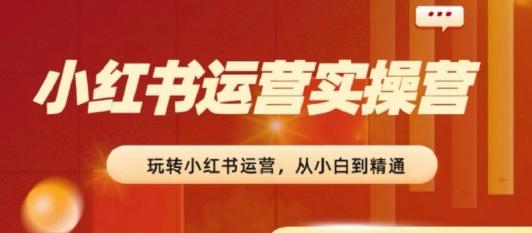 2024小红书运营实操营，​从入门到精通，完成从0~1~100 - 搞薯条网-搞薯条网