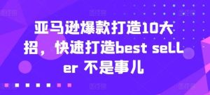 亚马逊爆款打造10大招，快速打造best seller 不是事儿-搞薯条网