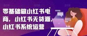 零基础做小红书电商,小红书无货源,小红书系统运营-搞薯条网