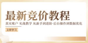 竞价教程:真实账户 实战教学 从新手到进阶·后台操作到数据优化-搞薯条网