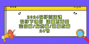 2024钩子引流课：钩子下得好流量不再愁，定位篇/标签篇/破播放篇/24节-搞薯条网-搞薯条网
