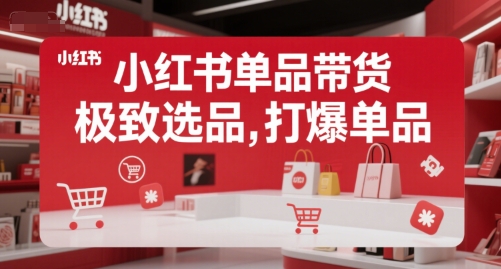 小红书单品带货，极致选品，打爆单品 - 搞薯条网-搞薯条网