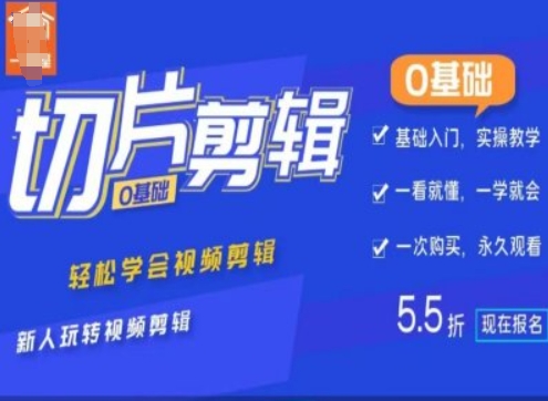 0基础IP切片剪辑，轻松学会视频剪辑，新人玩转视频剪辑 - 搞薯条网-搞薯条网