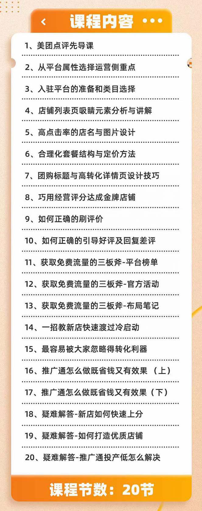美团+大众点评 从入门到精通：店铺本地生活 流量提升 店铺运营 推广秘术… - 搞薯条网-搞薯条网