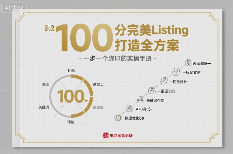 100分完美Listing打造全方案,想要完美listing必须是需要一步一个脚印的-搞薯条网