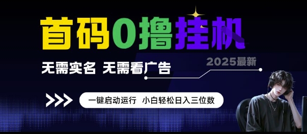 首码0撸挂G项目，无需实名无需看广告 一键启动运行，小白轻松日入三位数【揭秘】 - 搞薯条网-搞薯条网