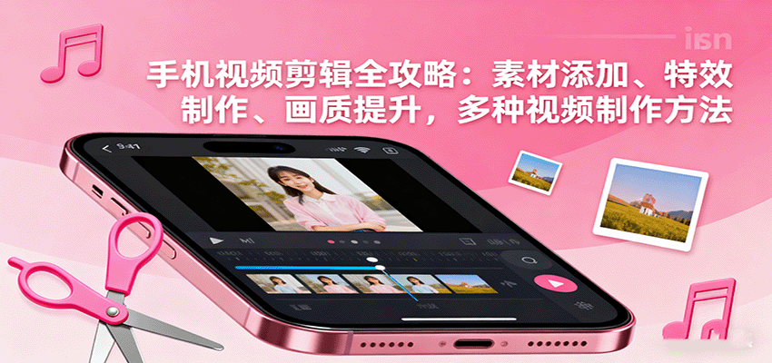 手机视频剪辑全攻略:素材添加、特效制作、画质提升,多种视频制作方法-搞薯条网
