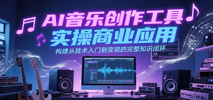 AI音乐创作工具实操商业应用，构建从技术入门到变现的完整知识闭环 - 搞薯条网-搞薯条网