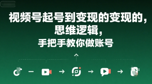 视频号起号到变现的思维逻辑，手把手教你做账号 - 搞薯条网-搞薯条网
