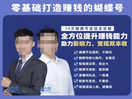 蝴蝶号专栏-视频号运营教程，零基础打造挣钱的蝴蝶号，14天蝴蝶号变现全攻略 - 搞薯条网-搞薯条网