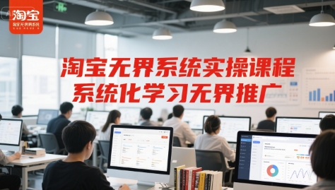 淘宝无界系统实操课程，系统化学习无界推广 - 搞薯条网-搞薯条网