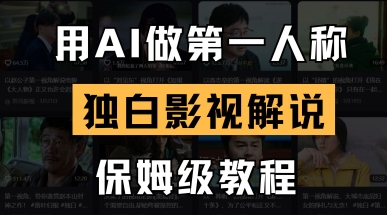 用AI做第一人称独白影视解说，手把手教学，保姆级教程 - 搞薯条网-搞薯条网