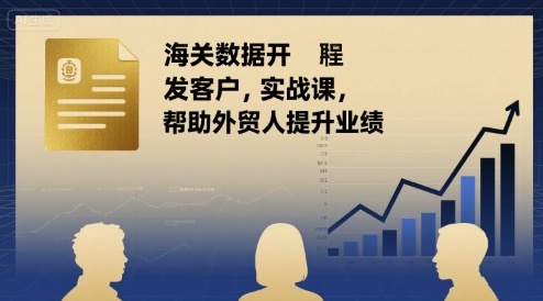 海关数据开发客户实战课，帮助外贸人提升业绩 - 搞薯条网-搞薯条网