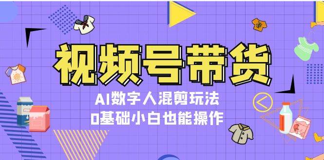 视频号带货，AI数字人混剪玩法，0基础小白也能操作 - 搞薯条网-搞薯条网