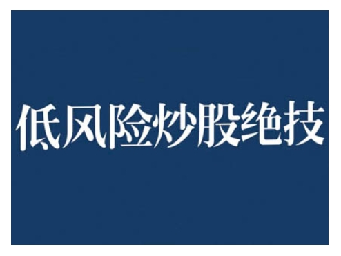 2024低风险股票实操营，低风险，高回报 - 搞薯条网-搞薯条网