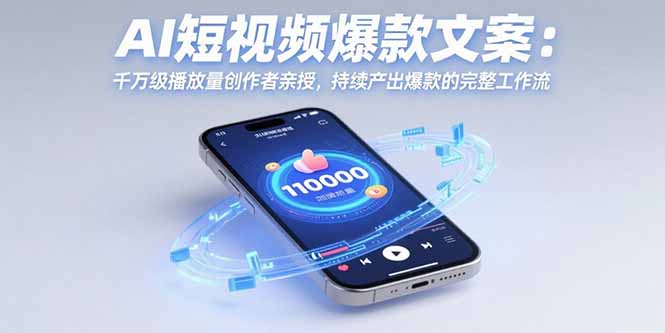 AI短视频爆款文案：千万级播放量创作者亲授，持续产出爆款的完整工作流 - 搞薯条网-搞薯条网