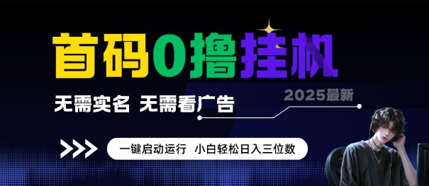 首码0撸全自动挂G项目，无需实名无需看广告，小白轻松日入3位数，多号短阵收益无上限【揭秘】 - 搞薯条网-搞薯条网
