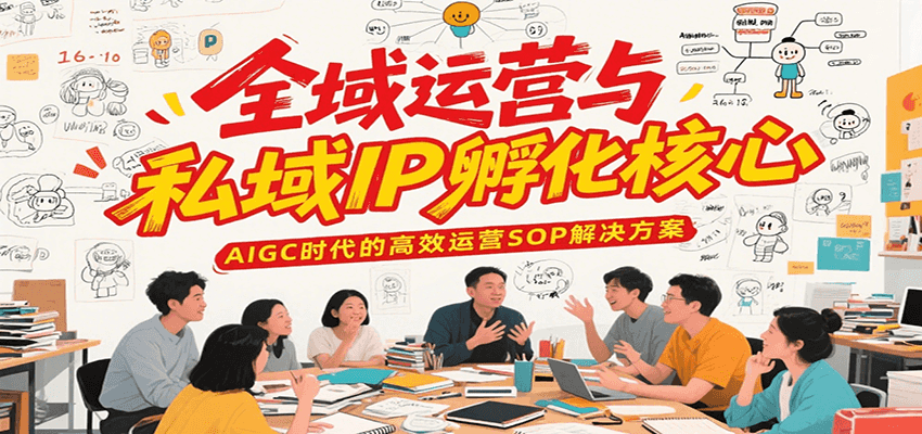 全域运营与私域IP孵化核心，AIGC时代的高效运营SOP解决方案 - 搞薯条网-搞薯条网