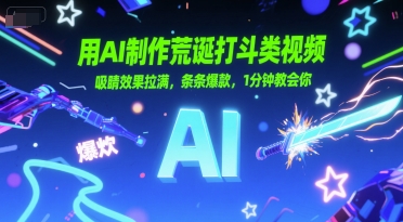 用AI制作荒诞打斗类视频，吸睛效果拉满，条条爆款，1分钟教会你 - 搞薯条网-搞薯条网