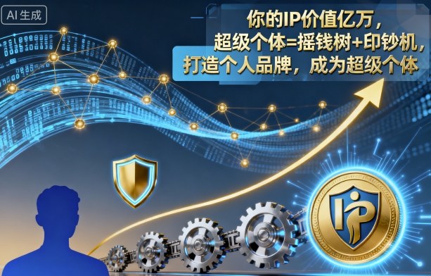 你的IP价值亿万，超级个体=摇钱树+印钞机，打造个人品牌，成为超级个体-搞薯条网