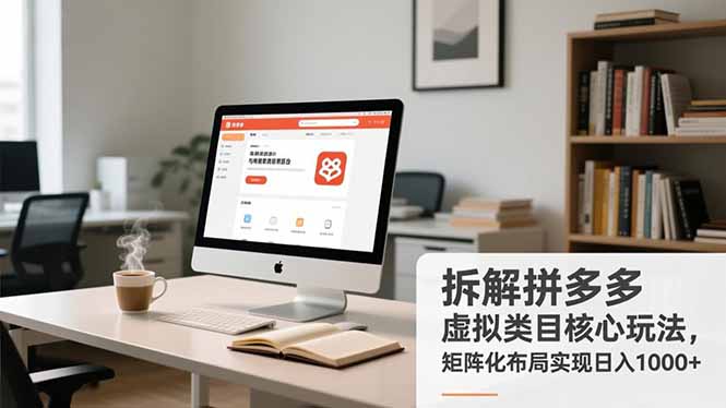 拆解拼多多虚拟类目核心玩法，矩阵化布局实现日入1000+-搞薯条网