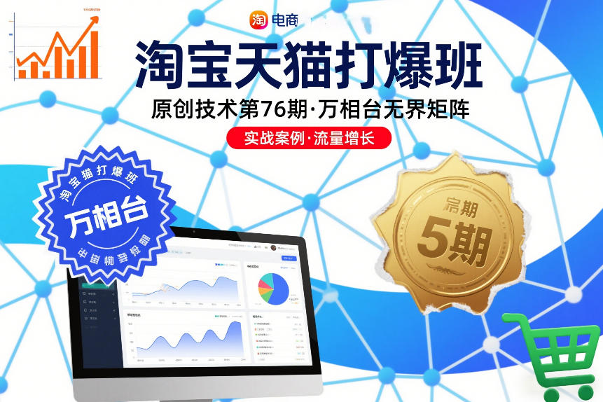 淘宝天猫打爆班原创技术第76期，万相台无界矩阵-搞薯条网
